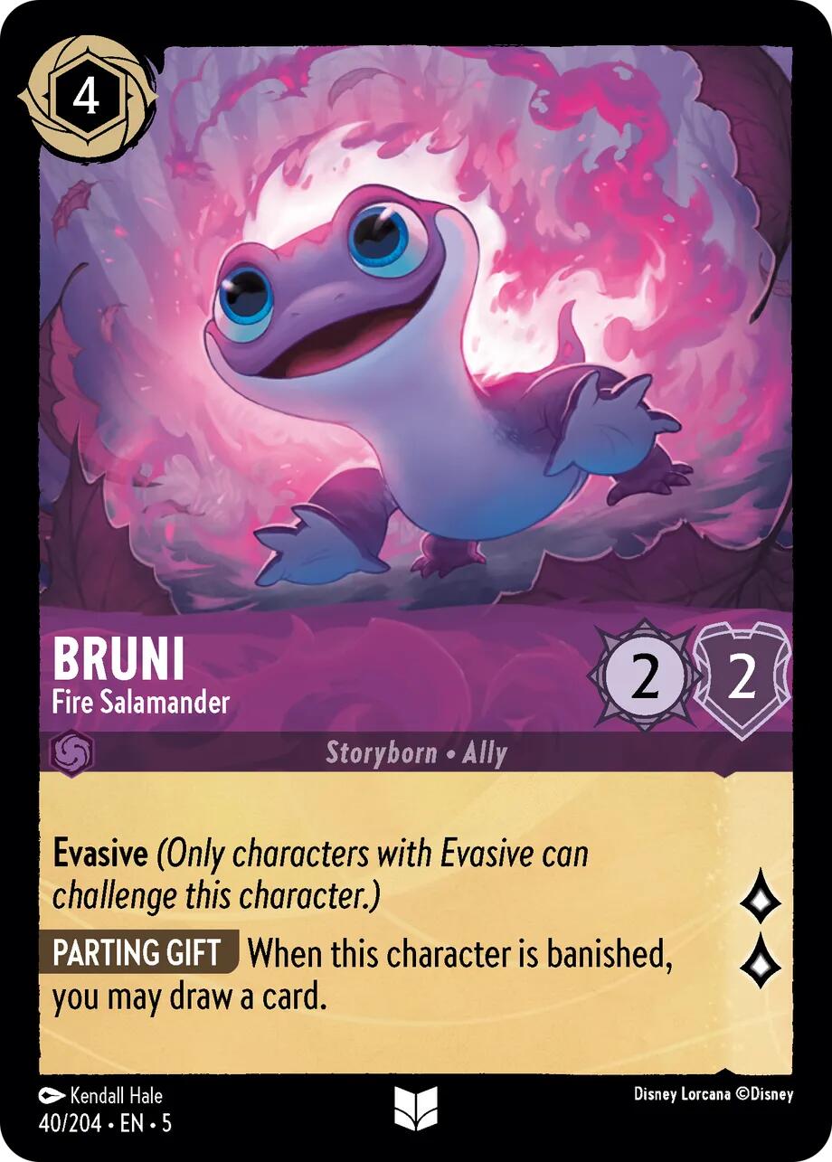 Bruni - Fire Salamander (40/204) [Shimmering Skies] - Disney - Card Brawlers | Quebec | Canada |
