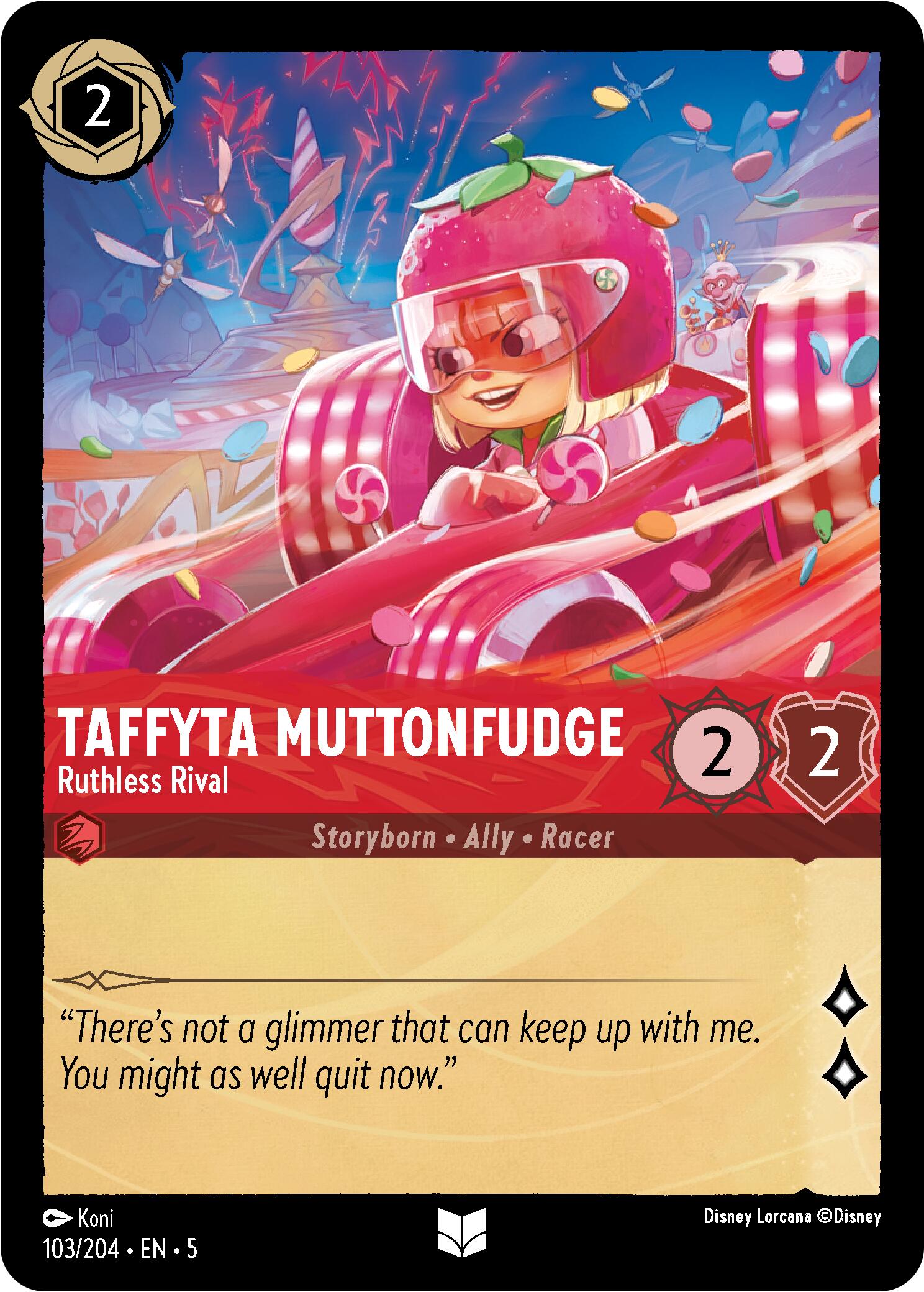 Taffyta Muttonfudge - Ruthless Rival (103/204) [Shimmering Skies] - Disney - Card Brawlers | Quebec | Canada |