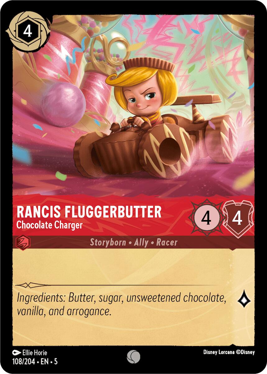 Rancis Fluggerbutter - Chocolate Charger (108/204) [Shimmering Skies] - Disney - Card Brawlers | Quebec | Canada |