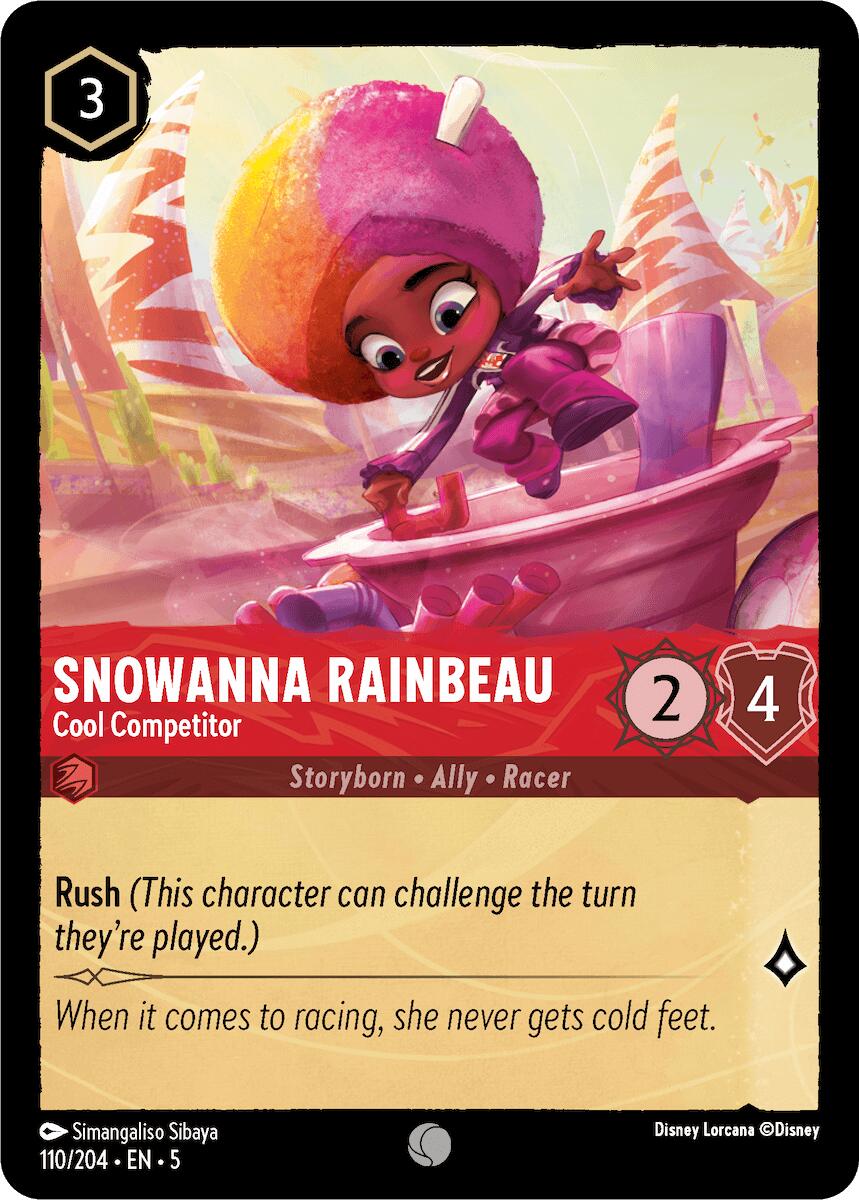 Snowanna Rainbeau - Cool Competitor (110/204) [Shimmering Skies] - Disney - Card Brawlers | Quebec | Canada |