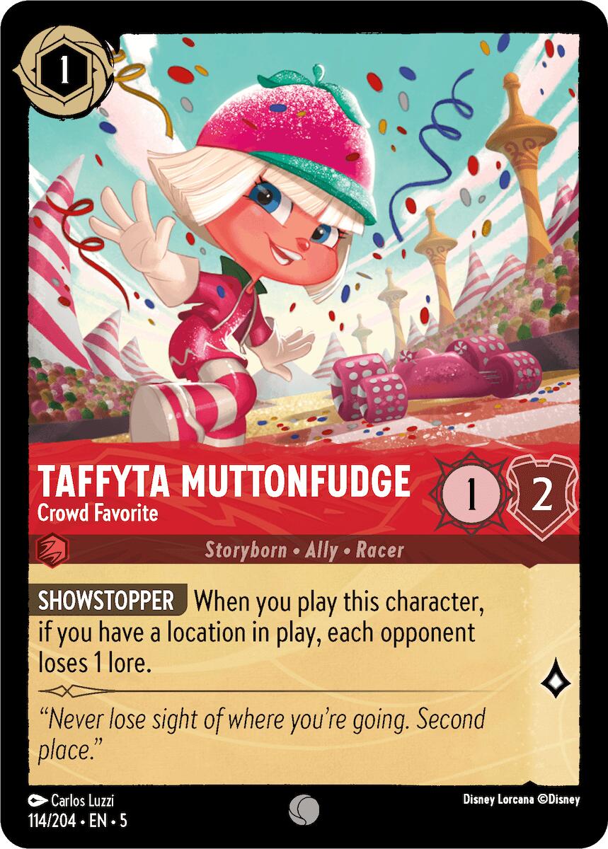 Taffyta Muttonfudge - Crowd Favorite (114/204) [Shimmering Skies] - Disney - Card Brawlers | Quebec | Canada |