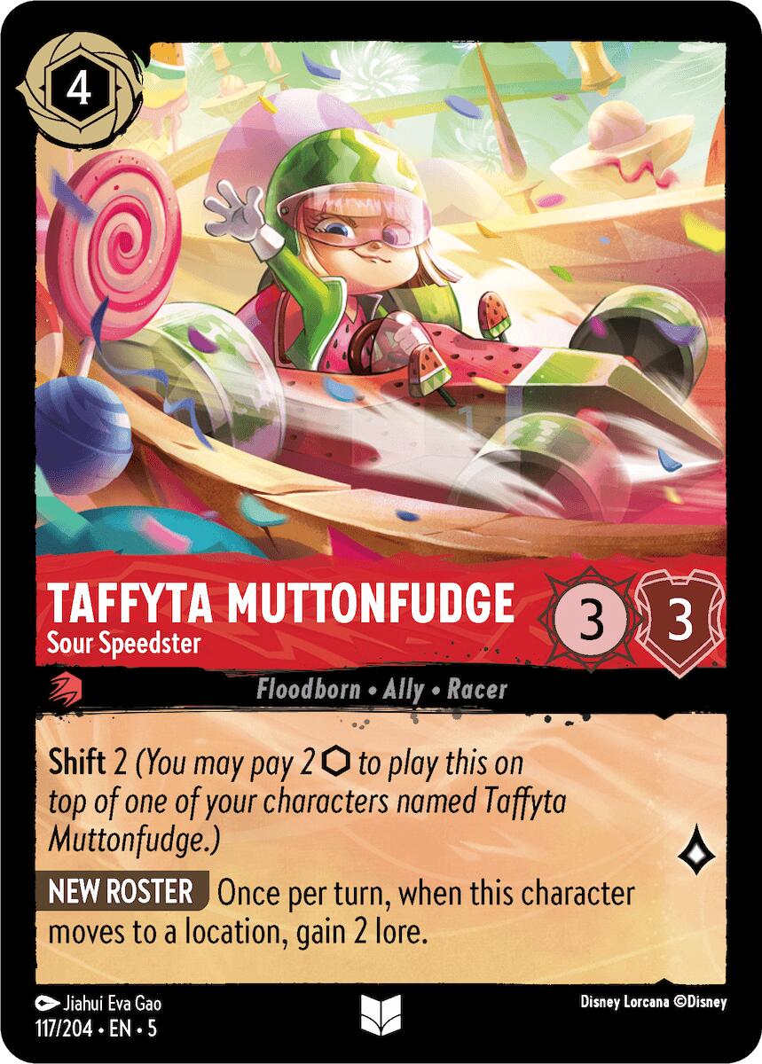 Taffyta Muttonfudge - Sour Speedster (117/204) [Shimmering Skies] - Disney - Card Brawlers | Quebec | Canada |
