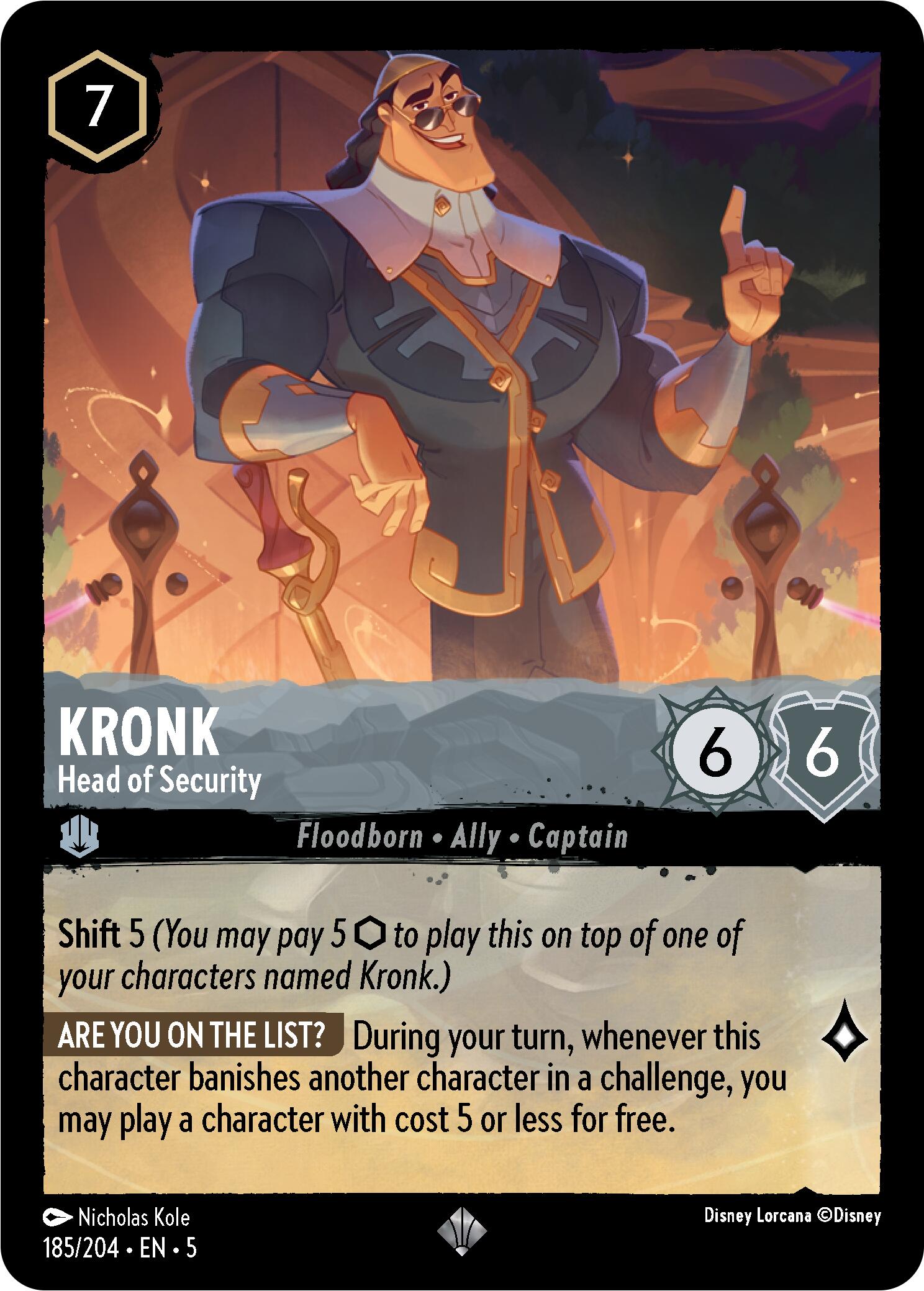 Kronk - Head of Security (185/204) [Shimmering Skies] - Disney - Card Brawlers | Quebec | Canada |