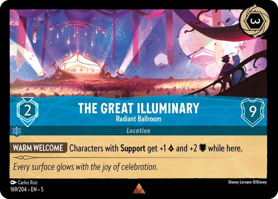 The Great Illuminary - Radiant Ballroom (169/204) [Shimmering Skies] - Disney - Card Brawlers | Quebec | Canada |