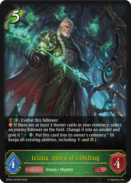 Izudia, Omen of Unkilling (BP05-001EN) [Omens Eternal] - Bushiroad - Card Brawlers | Quebec | Canada |