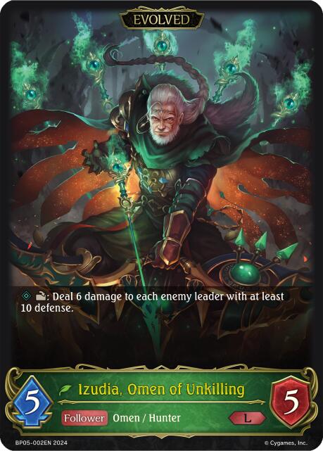 Izudia, Omen of Unkilling (Evolved) (BP05-002EN) [Omens Eternal] - Bushiroad - Card Brawlers | Quebec | Canada |