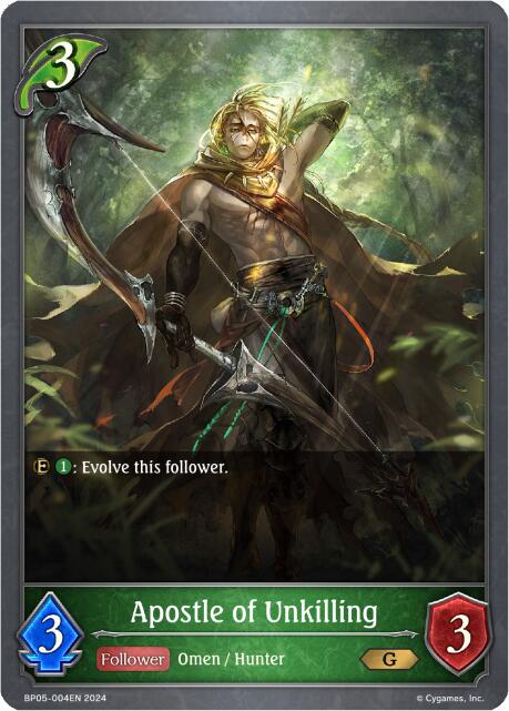 Apostle of Unkilling (BP05-004EN) [Omens Eternal] - Bushiroad - Card Brawlers | Quebec | Canada |