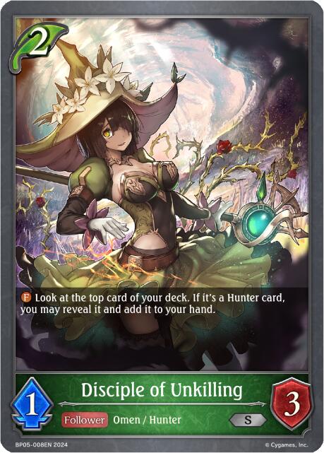 Disciple of Unkilling (BP05-008EN) [Omens Eternal] - Bushiroad - Card Brawlers | Quebec | Canada |