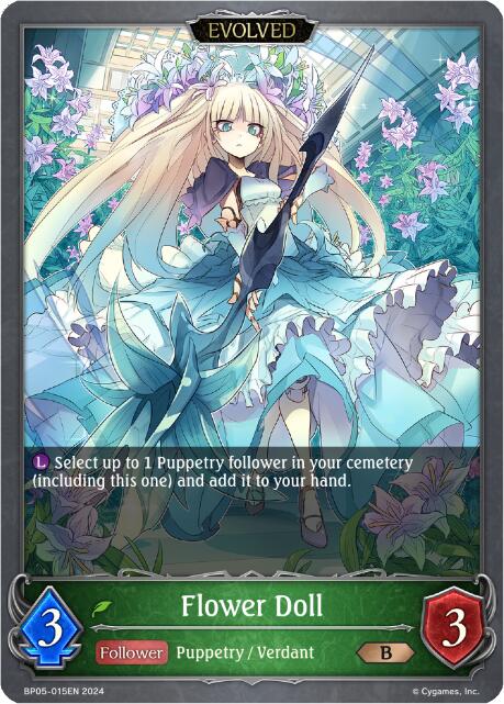 Flower Doll (Evolved) (BP05-014EN) [Omens Eternal] - Bushiroad - Card Brawlers | Quebec | Canada |