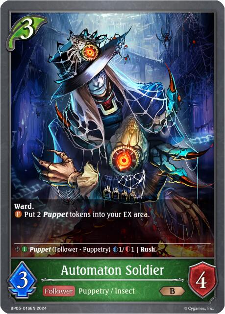 Automaton Soldier (BP05-016EN) [Omens Eternal] - Bushiroad - Card Brawlers | Quebec | Canada |