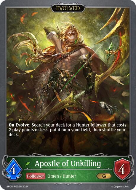 Apostle of Unkilling (Evolved) - P02EN (Foil) (BP05-P02EN) [Omens Eternal] - Bushiroad - Card Brawlers | Quebec | Canada |