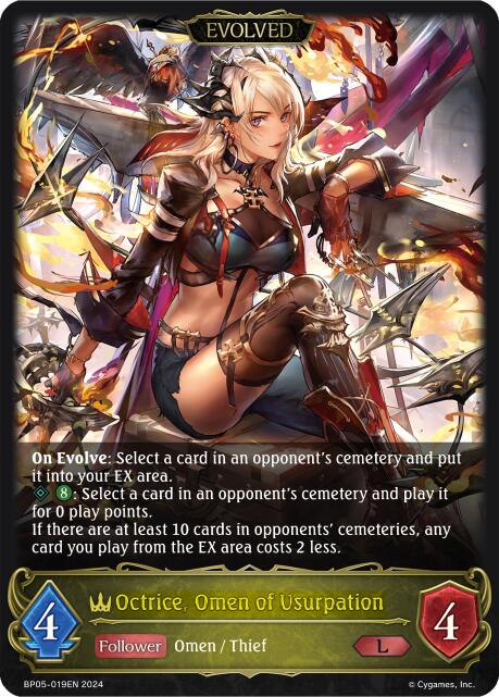 Octrice, Omen of Usurpation (Evolved) (BP05-019EN) [Omens Eternal] - Bushiroad - Card Brawlers | Quebec | Canada |