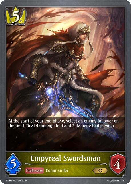 Empyreal Swordsman (BP05-023EN) [Omens Eternal] - Bushiroad - Card Brawlers | Quebec | Canada |