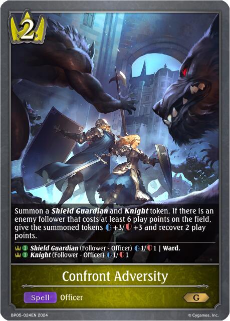 Confront Adversity (BP05-024EN) [Omens Eternal] - Bushiroad - Card Brawlers | Quebec | Canada |