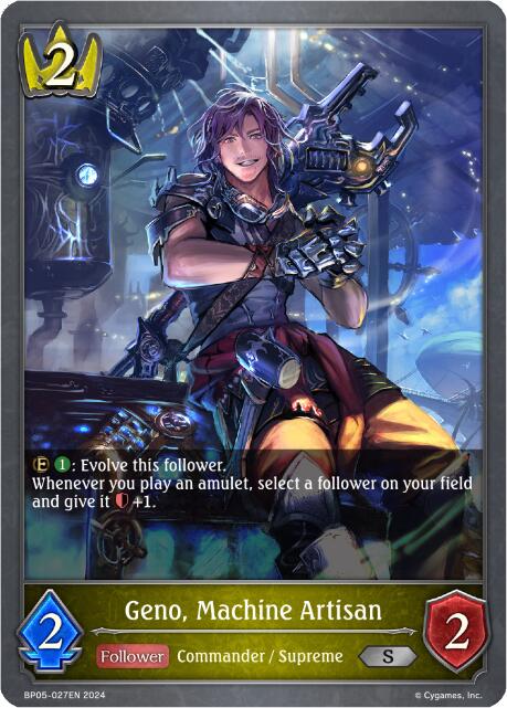 Geno, Machine Artisan (BP05-027EN) [Omens Eternal] - Bushiroad - Card Brawlers | Quebec | Canada |