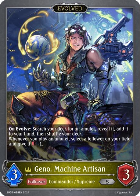 Geno, Machine Artisan (Evolved) (BP05-028EN) [Omens Eternal] - Bushiroad - Card Brawlers | Quebec | Canada |