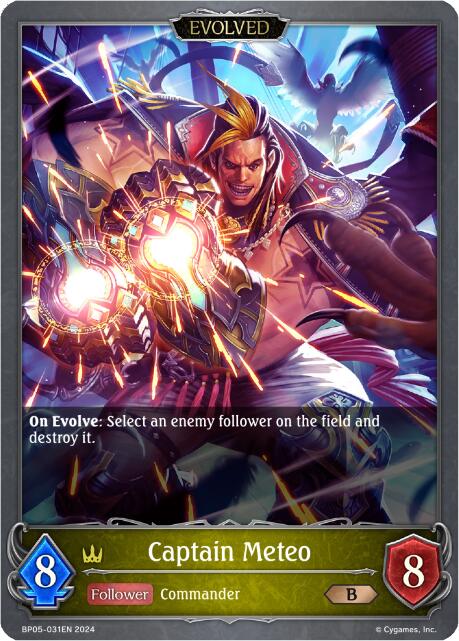 Captain Meteo (Evolved) (BP05-031EN) [Omens Eternal] - Bushiroad - Card Brawlers | Quebec | Canada |