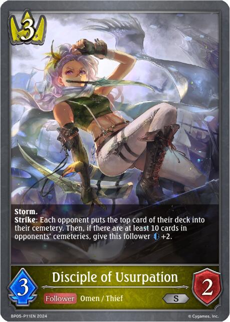 Disciple of Usurpation (Foil) (BP05-P11EN) [Omens Eternal] - Bushiroad - Card Brawlers | Quebec | Canada |