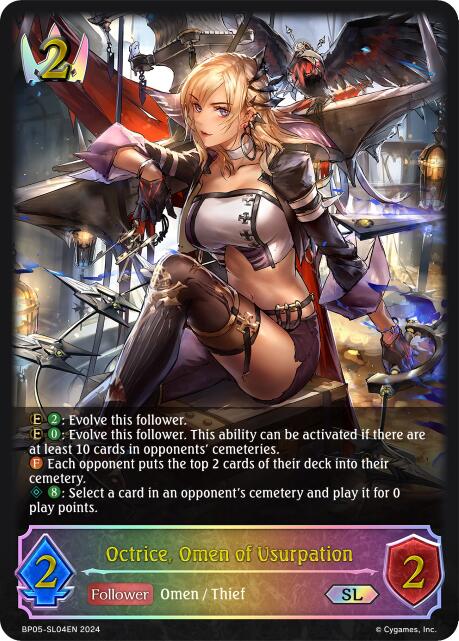 Octrice, Omen of Usurpation (BP05-SL04EN) [Omens Eternal] - Bushiroad - Card Brawlers | Quebec | Canada |