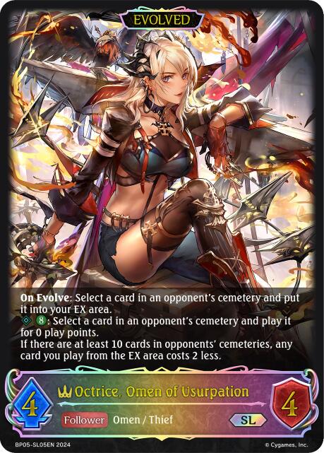 Octrice, Omen of Usurpation (Evolved) (BP05-SL05EN) [Omens Eternal] - Bushiroad - Card Brawlers | Quebec | Canada |