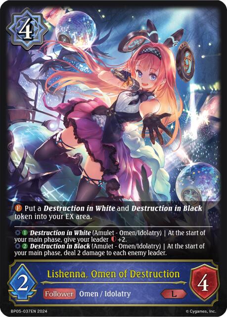 Lishenna, Omen of Destruction (BP05-037EN) [Omens Eternal] - Bushiroad - Card Brawlers | Quebec | Canada |