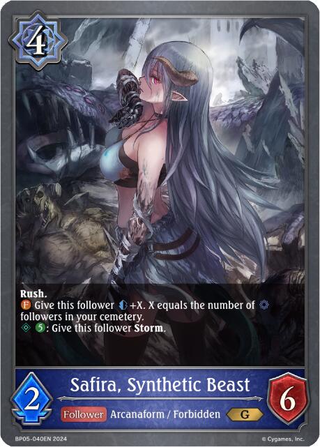 Safira, Synthetic Beast (BP05-040EN) [Omens Eternal] - Bushiroad - Card Brawlers | Quebec | Canada |