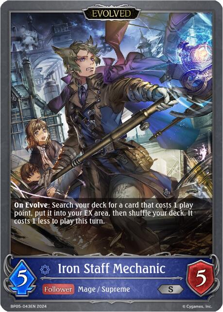 Iron Staff Mechanic (Evolved) (BP05-043EN) [Omens Eternal] - Bushiroad - Card Brawlers | Quebec | Canada |