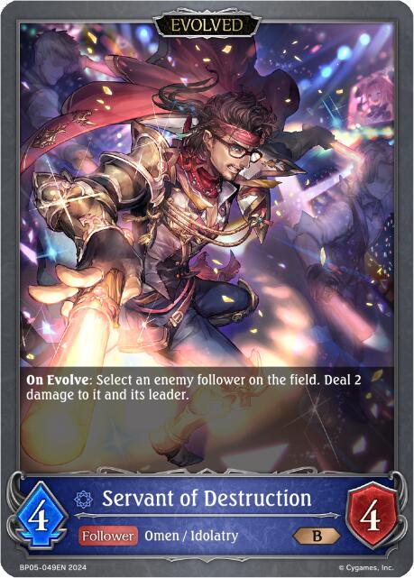 Servant of Destruction (Evolved) (BP05-049EN) [Omens Eternal] - Bushiroad - Card Brawlers | Quebec | Canada |