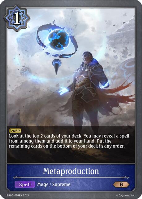 Metaproduction (BP05-051EN) [Omens Eternal] - Bushiroad - Card Brawlers | Quebec | Canada |