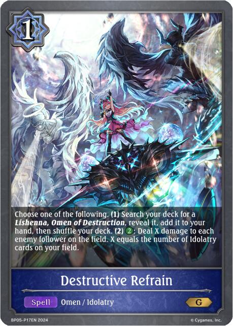 Destructive Refrain - P17EN (Foil) (BP05-P17EN) [Omens Eternal] - Bushiroad - Card Brawlers | Quebec | Canada |