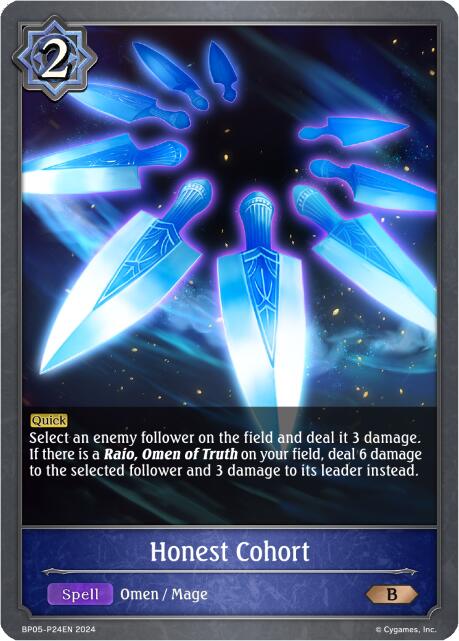 Honest Cohort - P24EN (Foil) (BP05-P24EN) [Omens Eternal] - Bushiroad - Card Brawlers | Quebec | Canada |