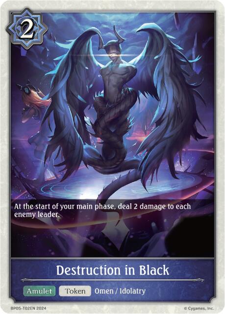 Destruction in Black (BP05-T02EN) [Omens Eternal] - Bushiroad - Card Brawlers | Quebec | Canada |