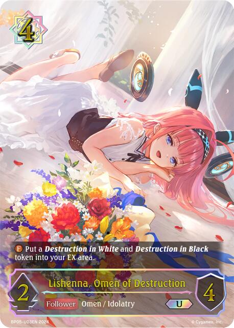 Lishenna, Omen of Destruction (BP05-U03EN) [Omens Eternal] - Bushiroad - Card Brawlers | Quebec | Canada |