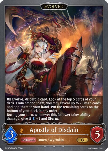 Apostle of Disdain - P24 (Evolved) (Foil) (BP05-P26EN) [Omens Eternal] - Bushiroad - Card Brawlers | Quebec | Canada |