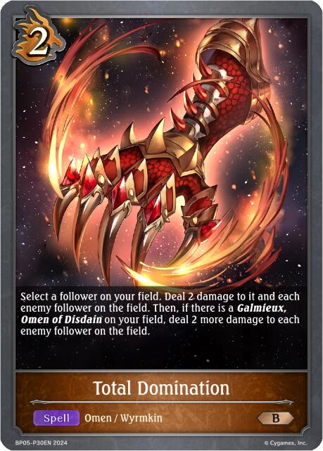 Total Domination - P30 (Foil) (BP05-P30EN) [Omens Eternal] - Bushiroad - Card Brawlers | Quebec | Canada |