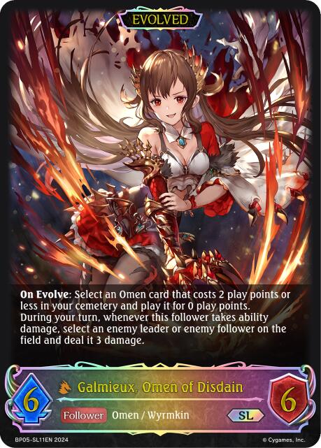 Galmieux, Omen of Disdain (Evolved) (BP05-SL11EN) [Omens Eternal] - Bushiroad - Card Brawlers | Quebec | Canada |