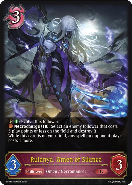 Rulenye, Omen of Silence (BP05-070EN) [Omens Eternal] - Bushiroad - Card Brawlers | Quebec | Canada |