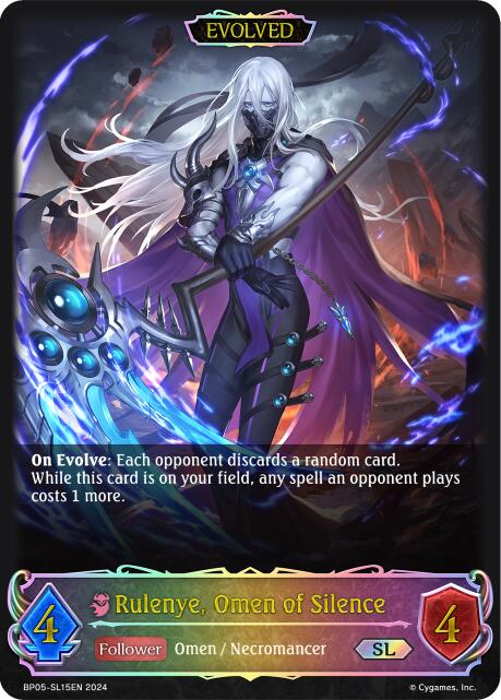Rulenye, Omen of Silence (Evolved) (BP05-SL15EN) [Omens Eternal] - Bushiroad - Card Brawlers | Quebec | Canada |