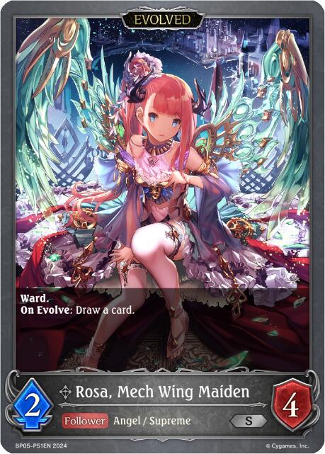 Rosa, Mech Wing Maiden (Evolved) (Foil) (BP05-P51EN) [Omens Eternal] - Bushiroad - Card Brawlers | Quebec | Canada |
