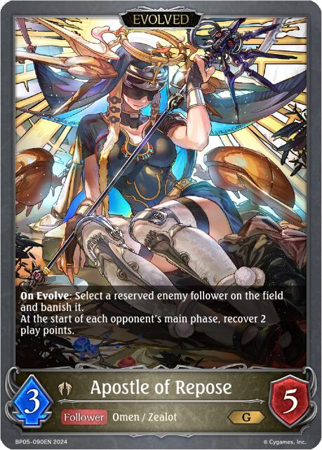 Apostle of Repose (Evolved) (BP05-090EN) [Omens Eternal] - Bushiroad - Card Brawlers | Quebec | Canada |