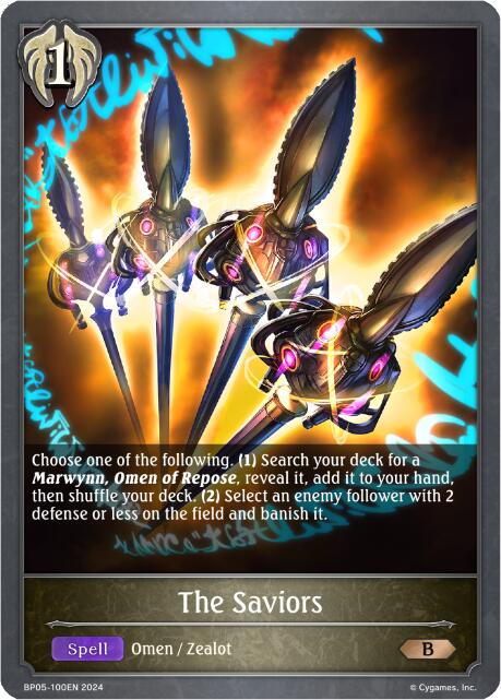 The Saviors (BP05-100EN) [Omens Eternal] - Bushiroad - Card Brawlers | Quebec | Canada |