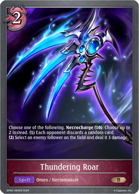 Thundering Roar (BP05-085EN) [Omens Eternal] - Bushiroad - Card Brawlers | Quebec | Canada |