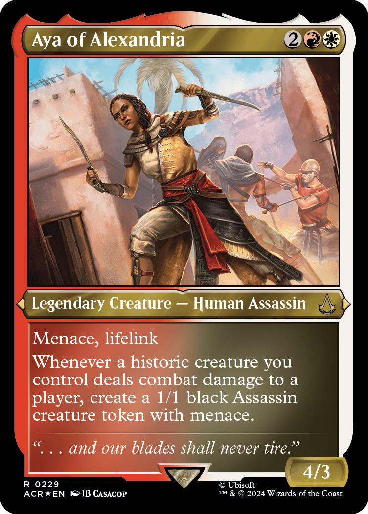 Aya of Alexandria (Foil Etched) [Assassin's Creed] - Magic: The Gathering - Card Brawlers | Quebec | Canada |