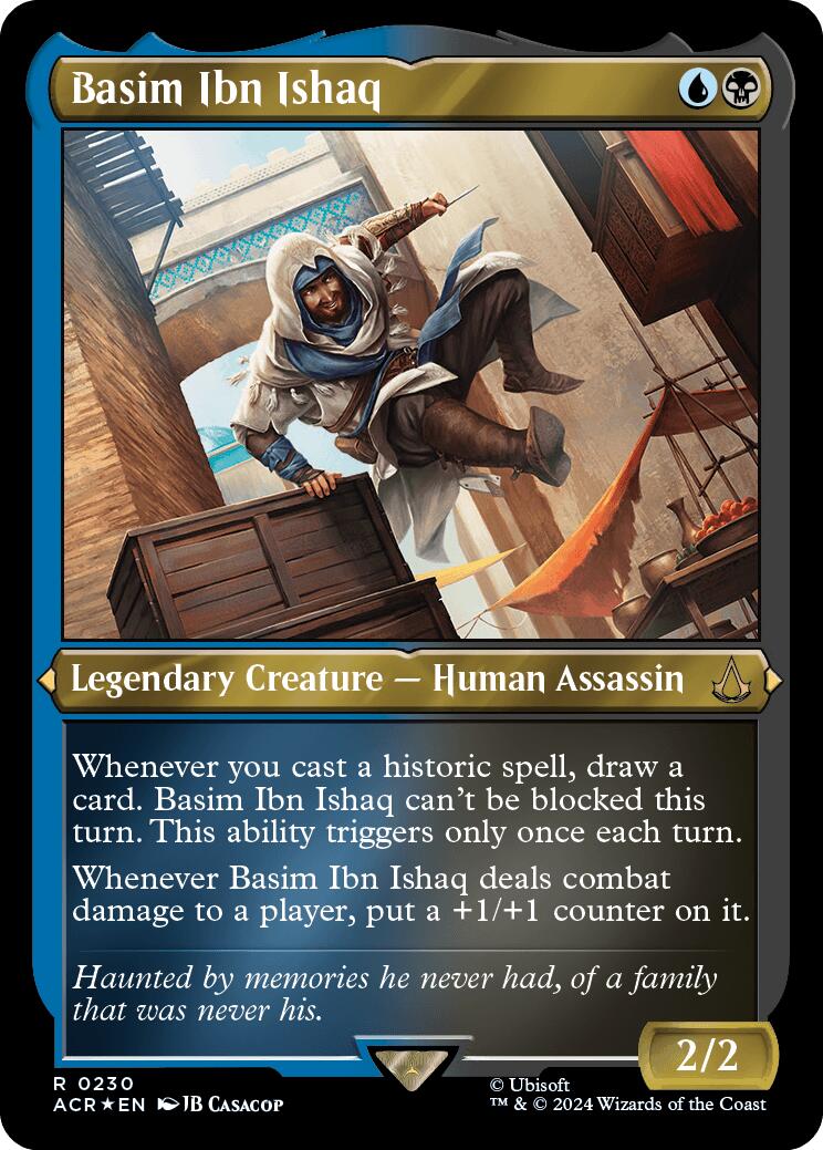 Basim Ibn Ishaq (Foil Etched) [Assassin's Creed] - Magic: The Gathering - Card Brawlers | Quebec | Canada |