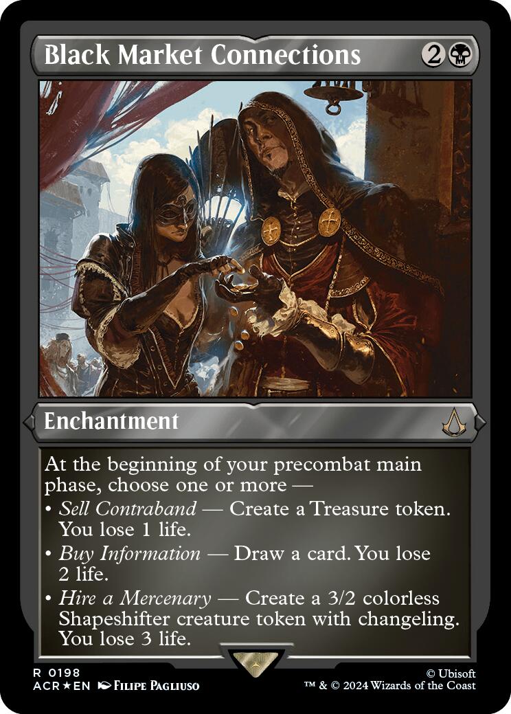 Black Market Connections (Foil Etched) [Assassin's Creed] - Magic: The Gathering - Card Brawlers | Quebec | Canada |