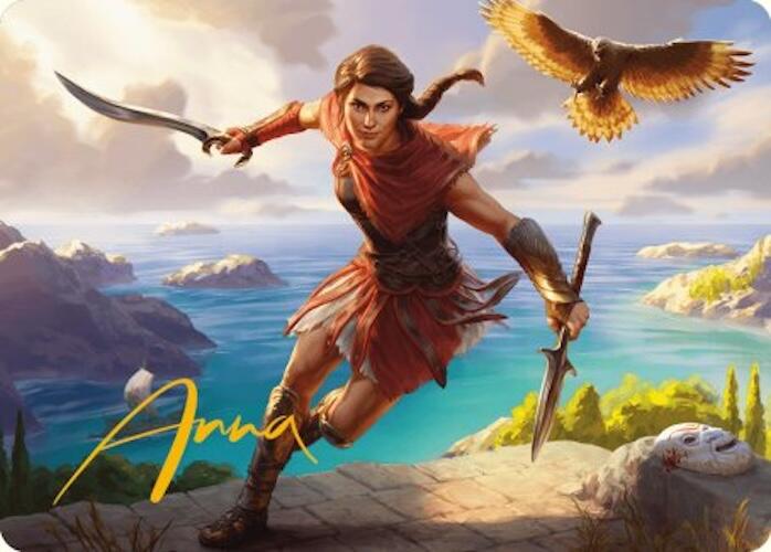 Kassandra, Eagle Bearer Art Card (Gold-Stamped Signature) [Assassin's Creed Art Series] - Magic: The Gathering - Card Brawlers | Quebec | Canada |