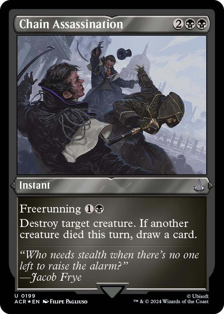 Chain Assassination (Foil Etched) [Assassin's Creed] - Magic: The Gathering - Card Brawlers | Quebec | Canada |