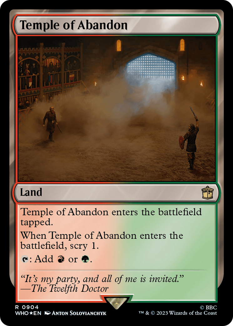 Temple of Abandon (Surge Foil) [Doctor Who] - Magic: The Gathering - Card Brawlers | Quebec | Canada |