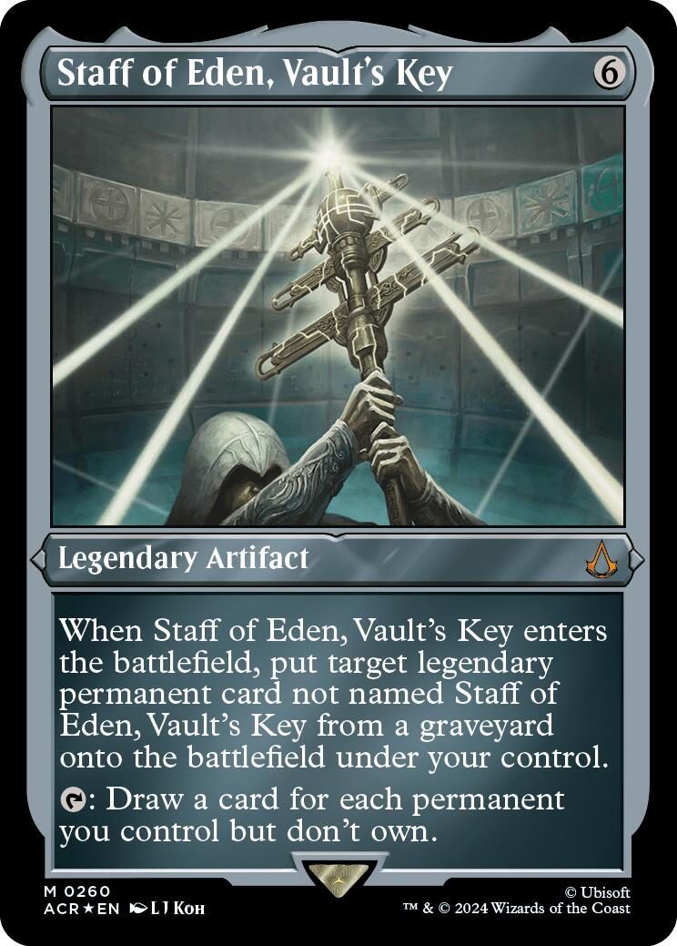Staff of Eden, Vault's Key (Foil Etched) [Assassin's Creed] - Magic: The Gathering - Card Brawlers | Quebec | Canada |
