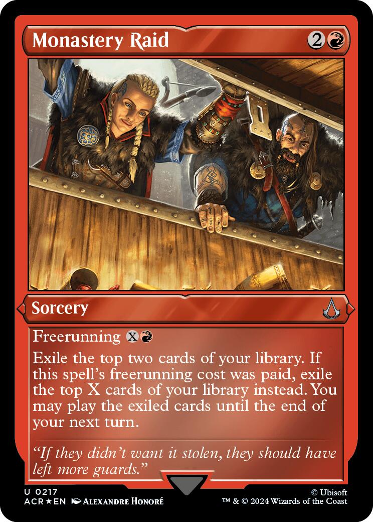 Monastery Raid (Foil Etched) [Assassin's Creed] - Magic: The Gathering - Card Brawlers | Quebec | Canada |